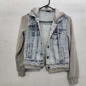 EUC Highway Jeans jacket with built in sweater size sm